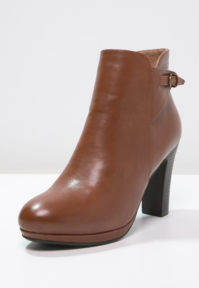 Bottines Anna Field Talons Block heel Zip UP Marron Femme | UWL-0870467